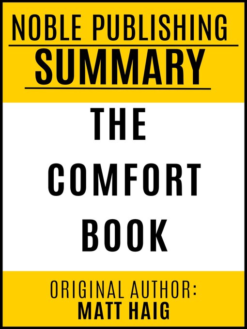 Title details for The Comfort Book by Matt Haig by Noble Publishing - Available